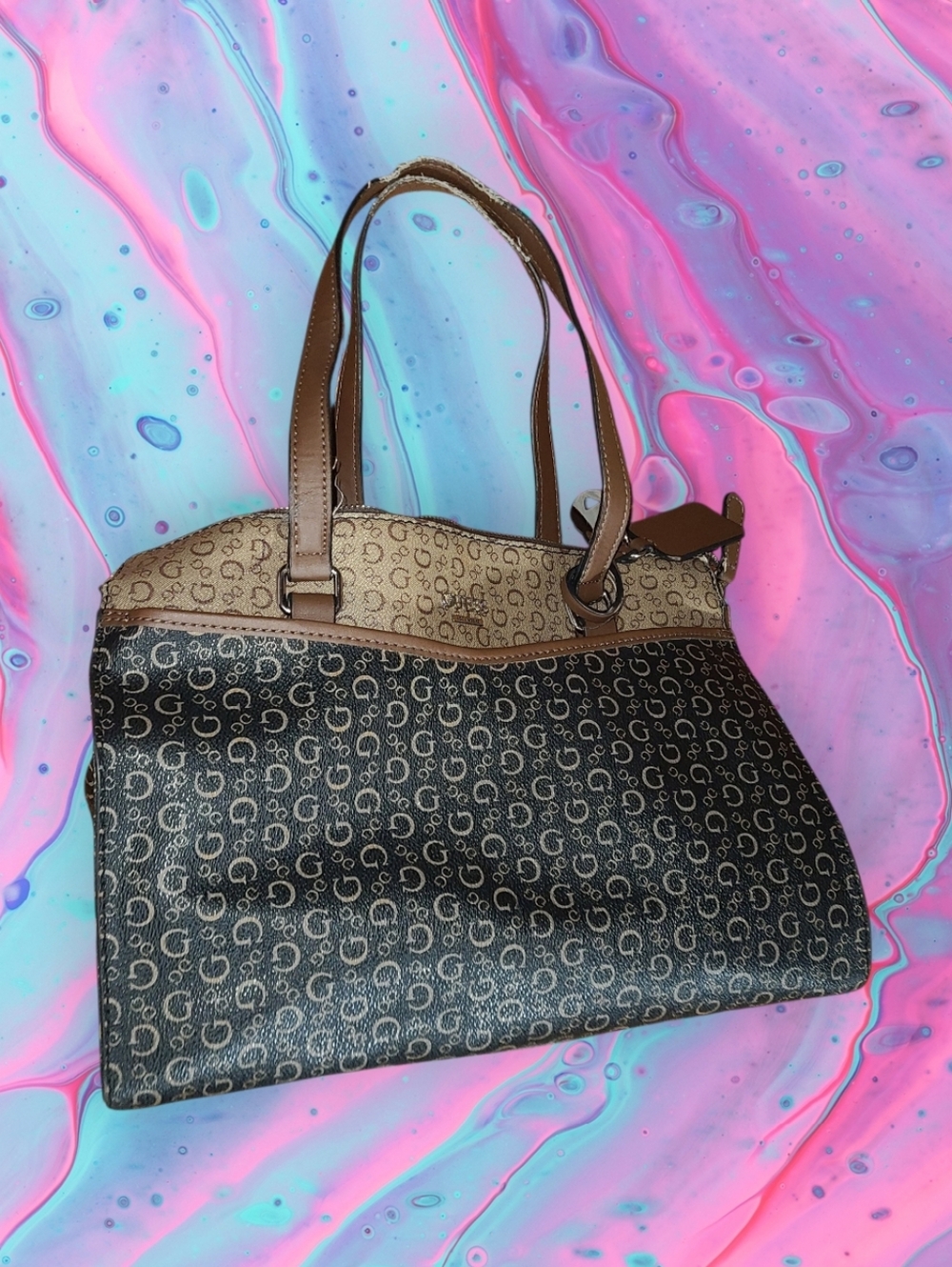 Guess Purse black & brown birch